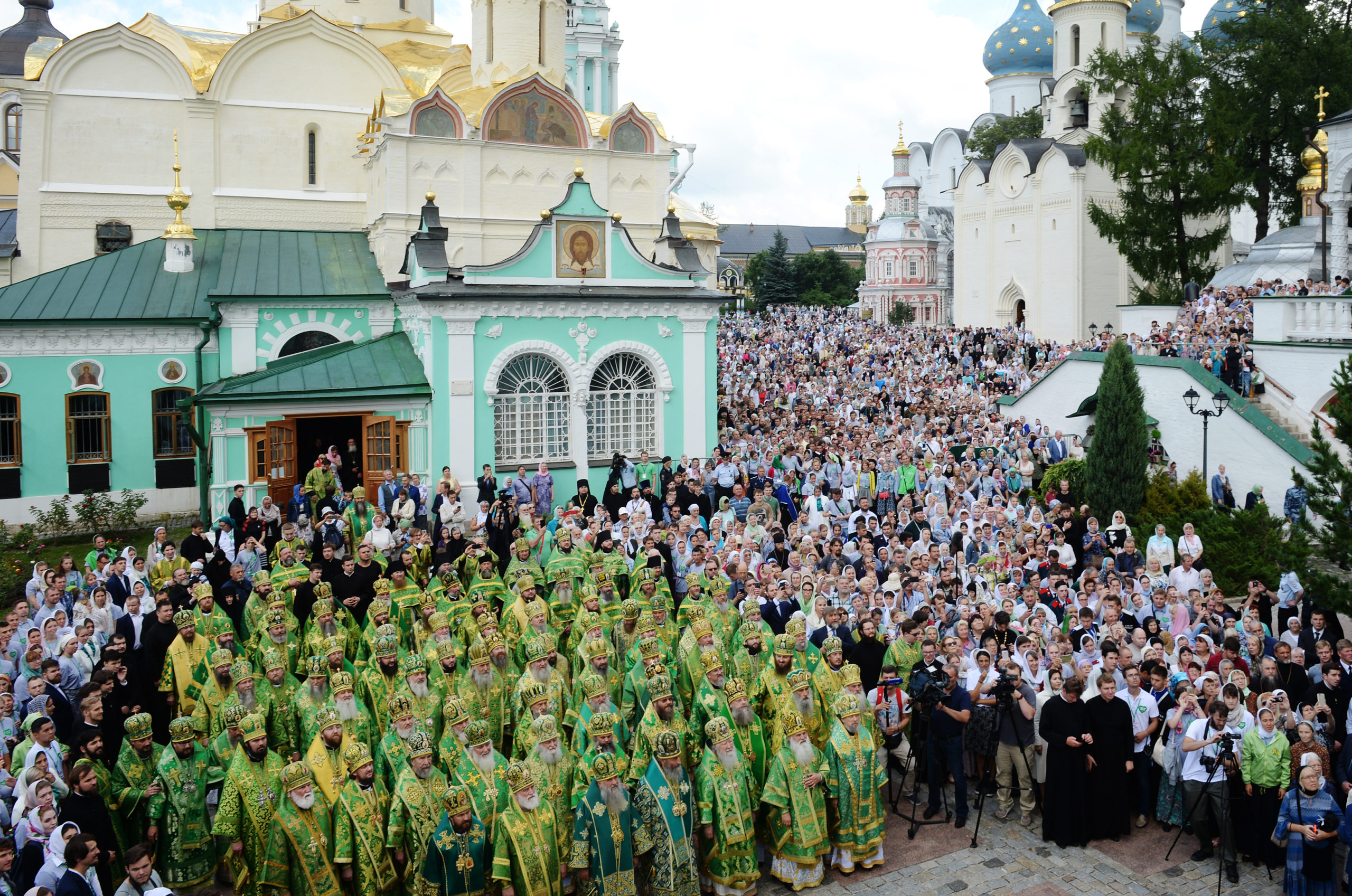 Радонежская праздник. Лавра Сергия Радонежского в Сергиевом Посаде.